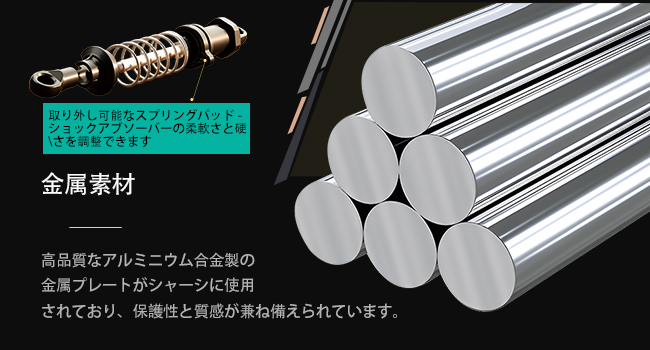 調整可能なサスペンションシステム
