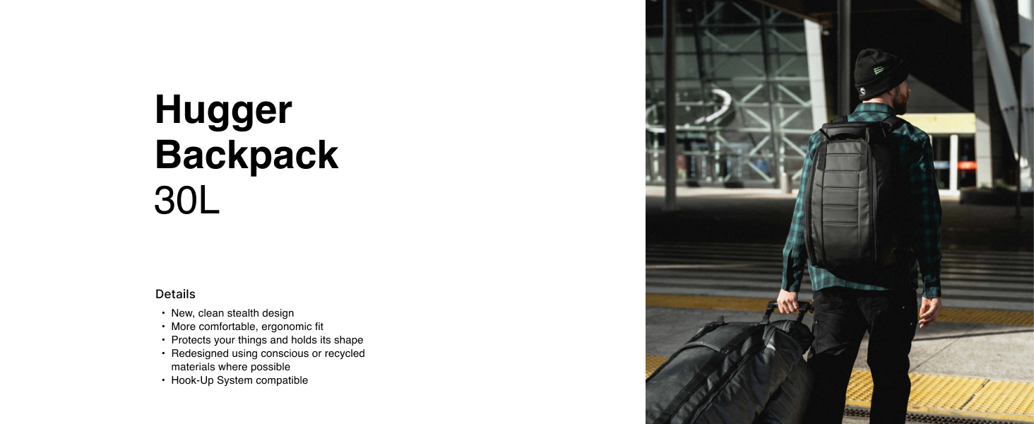 Db Journey Hugger Backpack 30 Litres Black Out