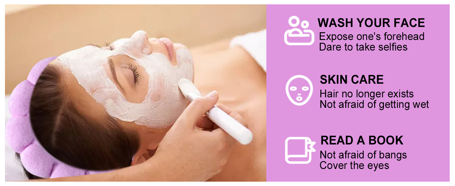 Girls Washing Face Skincare Padded Soft Microfiber Spa