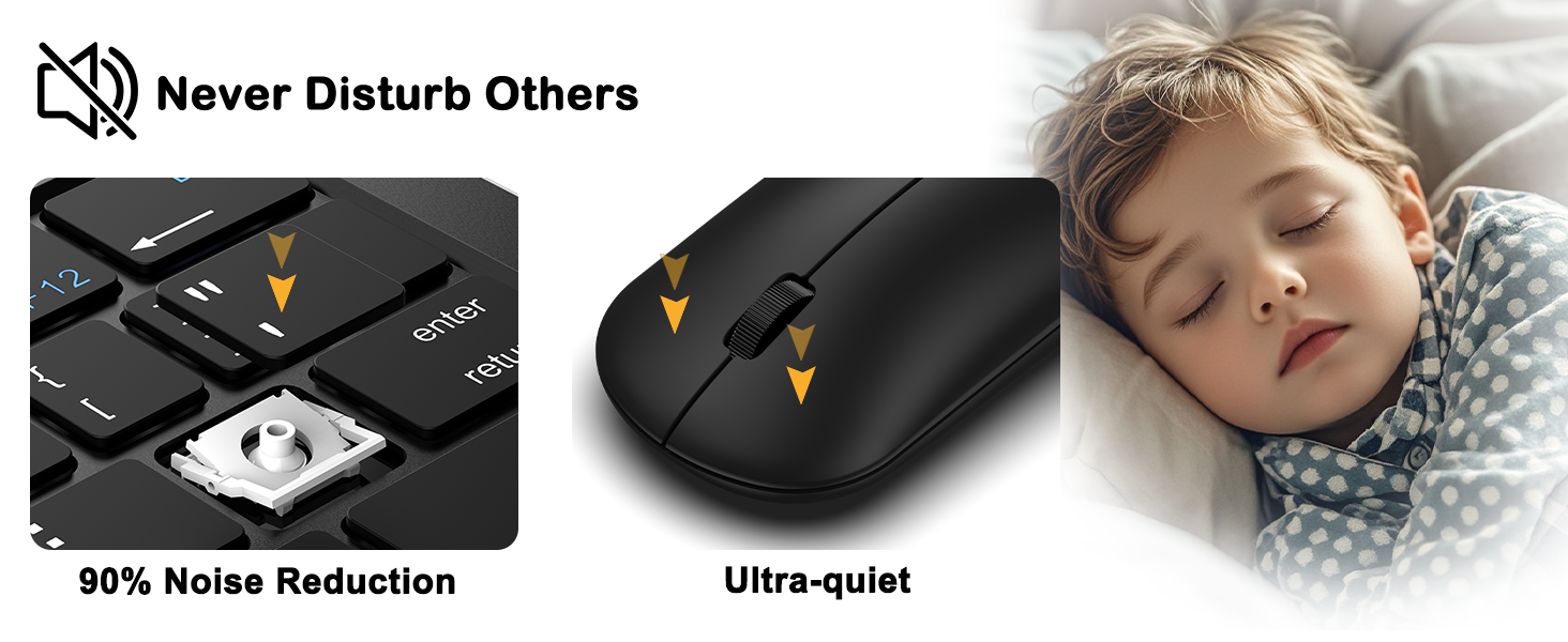 quiet keyboard mouse combo