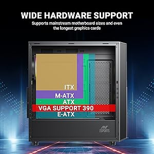 ant esports 411 air hardware support