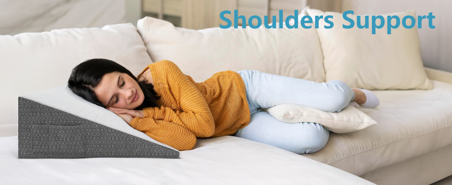 Nordjager Wedge Pillow for Sleeping, 7.5 inch Wedge Pillow