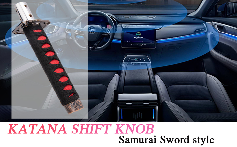 SZLYYDS Katana Shift Knob Samurai Sword Gear Shifter with 4