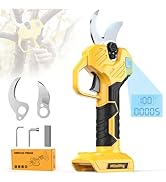 MtiolHig Electric Pruning Shears Compatible with DeWalt 20V, 26000RPM Brushless Motor Cordless 1....