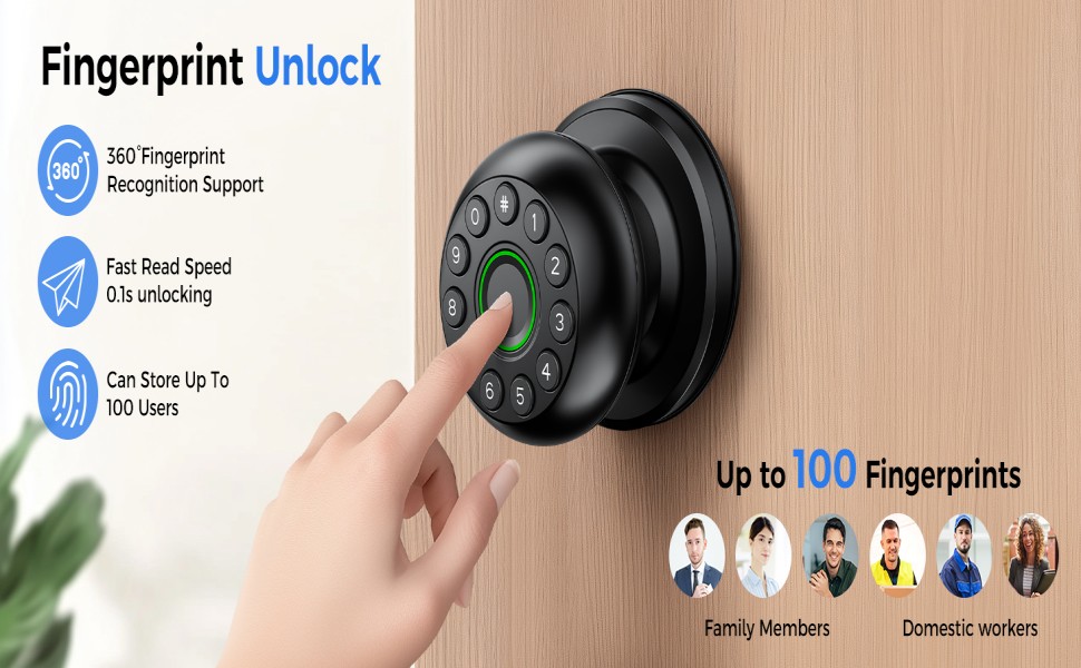 413 Smart Fingerprint Door Lock