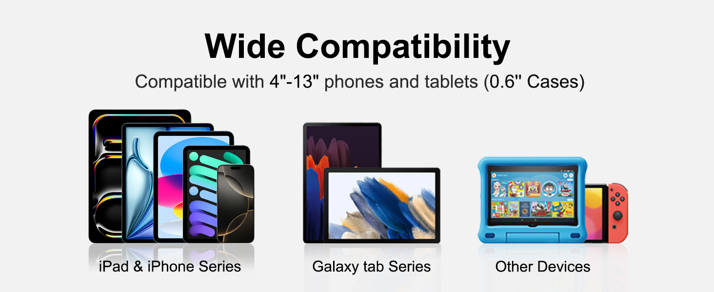 holder for 2024 iPad mini 7 6 5 4 3 2 1, 2024 iPad Pro 13/ 2022 2021 iPad Pro 11 / iPad Pro 12.9