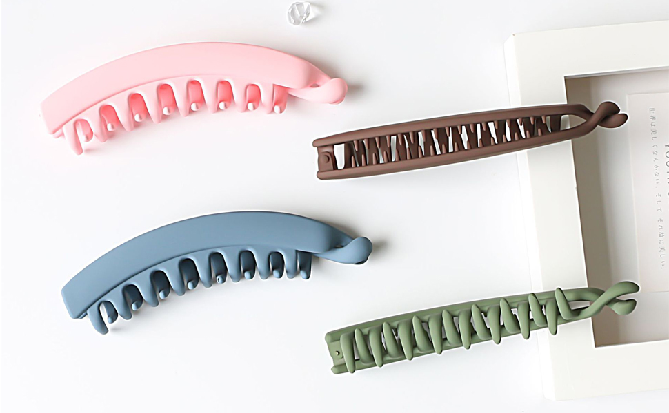 4 Pieces Banana Clip Hair Comb