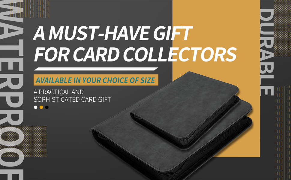 OUUTMEE Toploader Binder, Holds 96 Toploaders, 4 Pocket