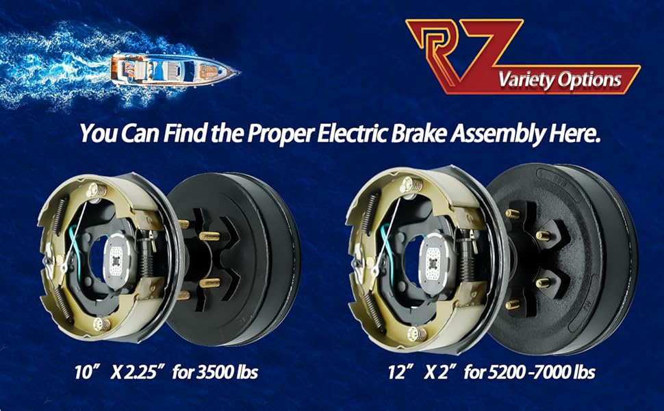 RV Murts 2 10" Electric Trailer Brake Kit for 3500