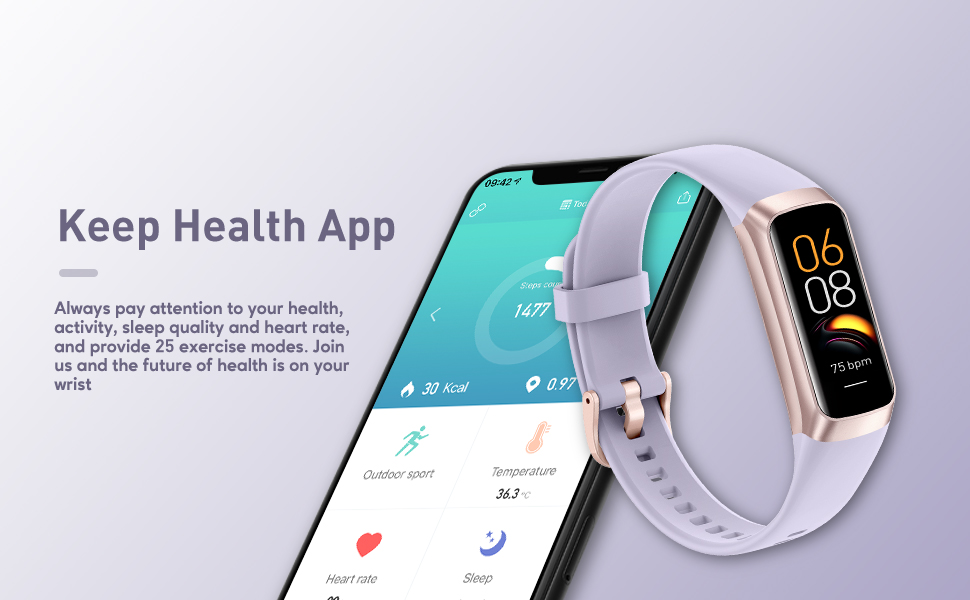 ASWEE Smart Watches, Fitness Tracker with 1.10'' AMOLED Touch Color Screen, Activity Tracker