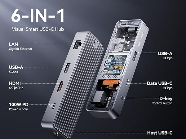 ☆送料無料 DOCKCASE 6-in-1 usb c ハ ィアハブ 銀 317 61qx6Ot2d5L._UF894,1000_QL80_.jpg
