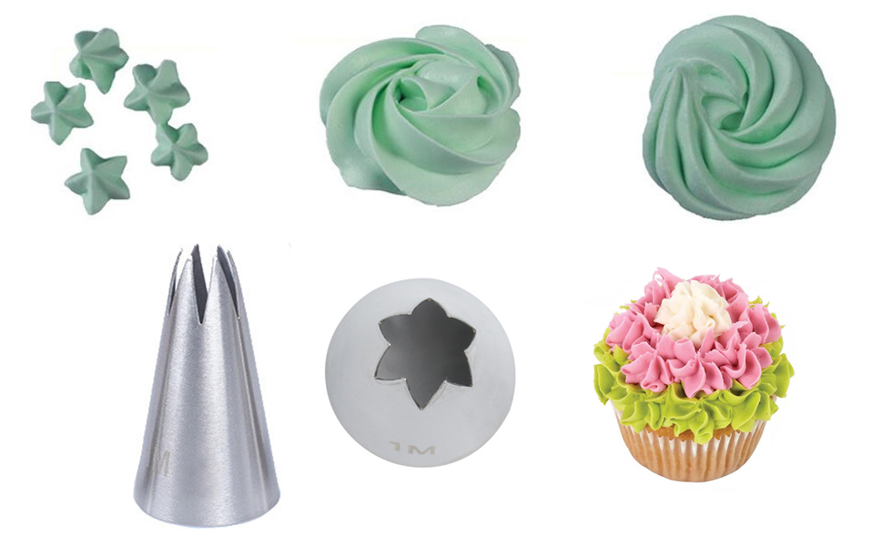 1M Piping Tip Bulk for Cake Decorating,15 Pcs Large Frosing