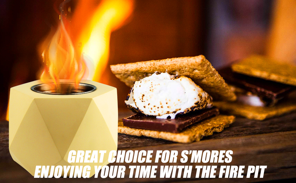 Tabletop Fire Pit, Concrete Table Top Fire Pits Bowl, Mini