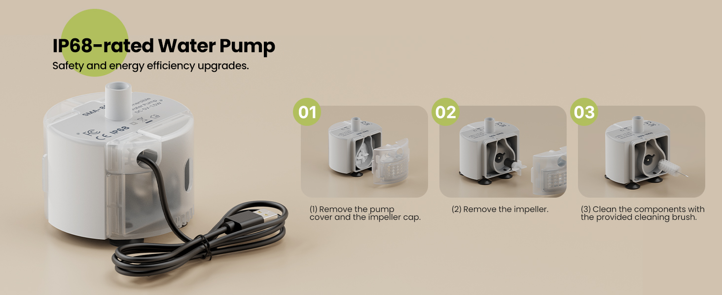 Dog Water Fountain Stainless Steel 7L/1.8Gal Large Dog