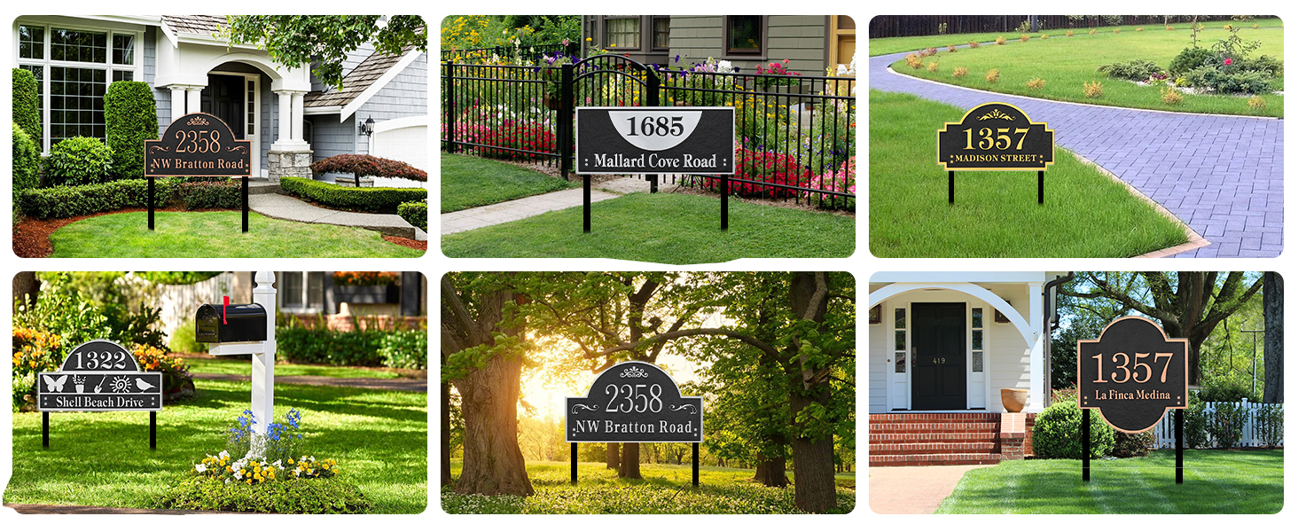 address plaque
