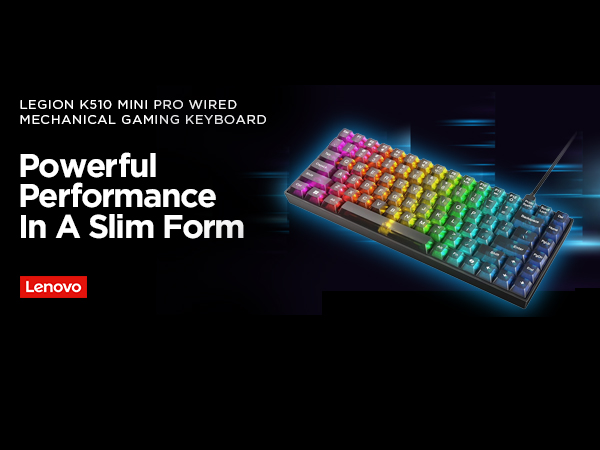 Lenovo レノボ　キーボード　K510 Lenovo Legion K510 Mini Pro Gaming Keyboard - Overview and