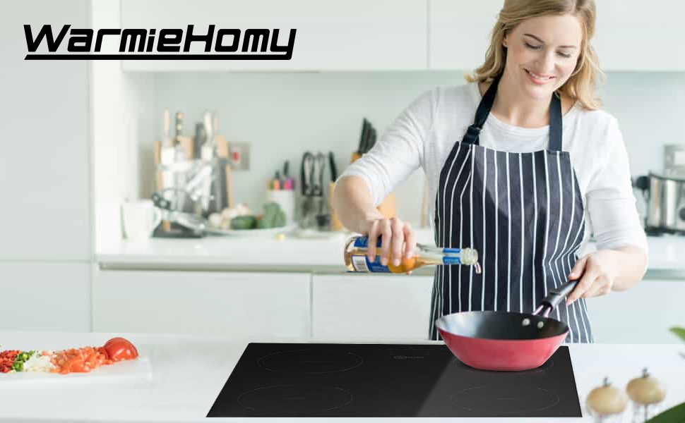 Plugin Induction Hob 66007400W 60cm Built in 4 Zones Electric Hob