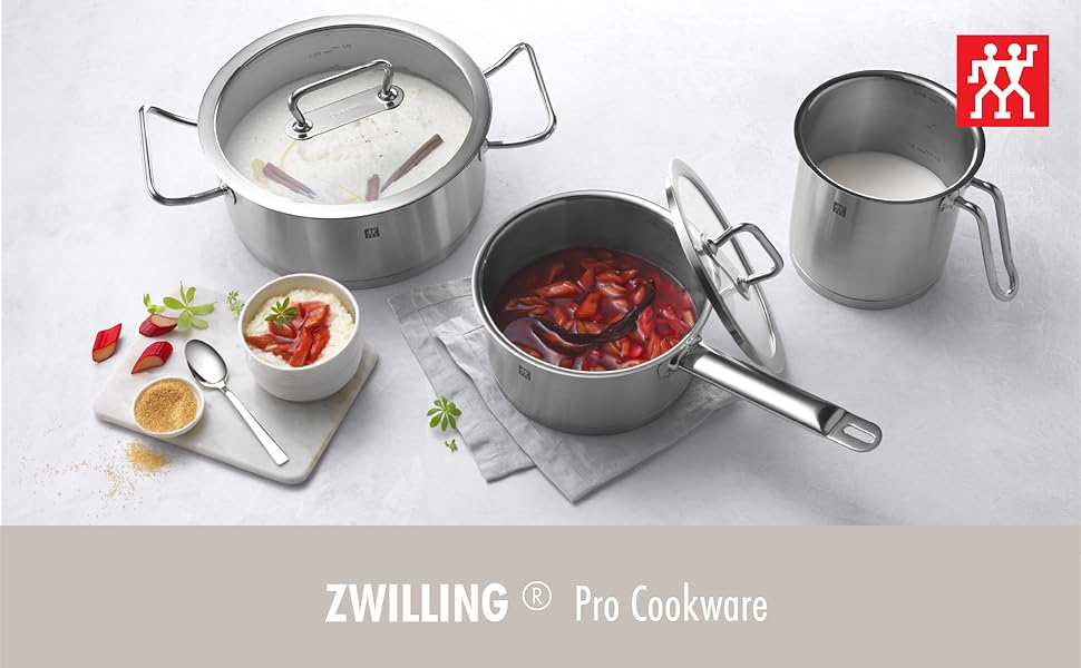 Zwilling Pro 24 cm Frying Pan with Stainless Steel Handle, Induction, 18/10 Stainless Steel