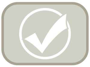 tick symbol showing the baby play mat has been fully safety/quality tested