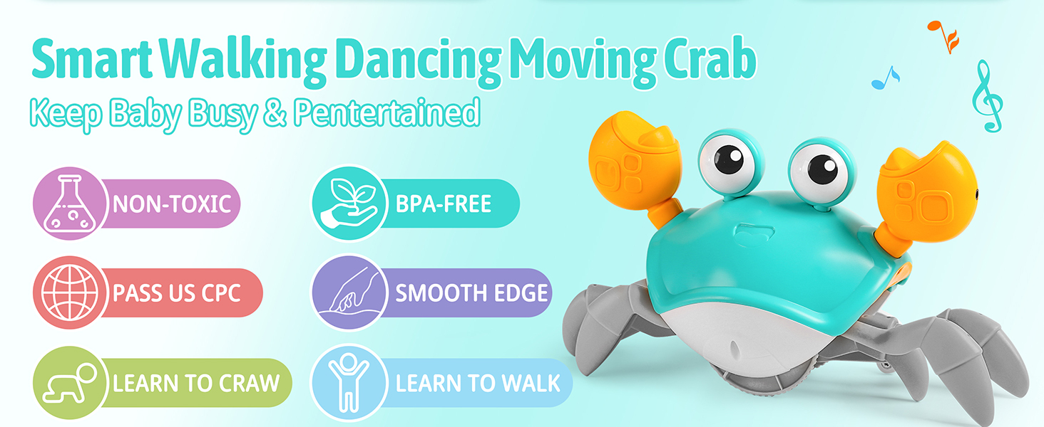 dancing crab baby toy