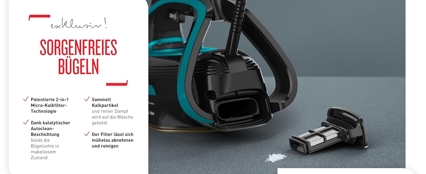 Amazon.de: Tefal Puregliss Dampfbügeleisen, 3000 Watt, 280 g/Min ...
