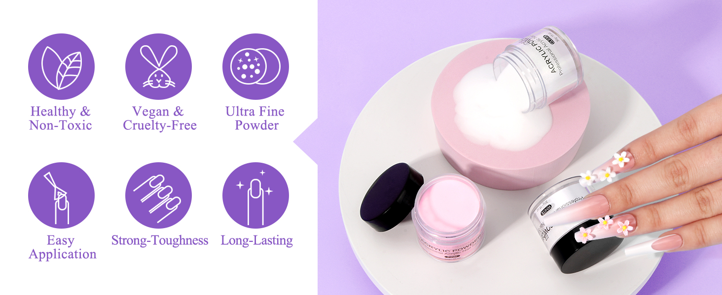 Acrylic Nail Kit,Acrylic Powder Set,Professional Acrylic Nail Kits Set