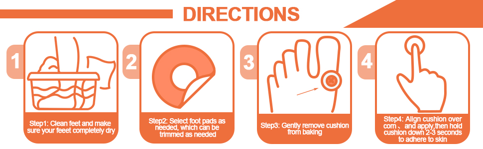 Callus Cushions U-Shaped Callus Pads and Elliptical Foam Corn Pads Set for Foot 