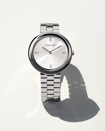 Calvin Klein, Women’s Silver Watch, Stainless Steel, Link Bracelet, Minimal, Quartz, Reloj Mujer