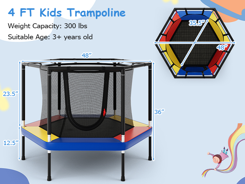 48 inch kids trampoline