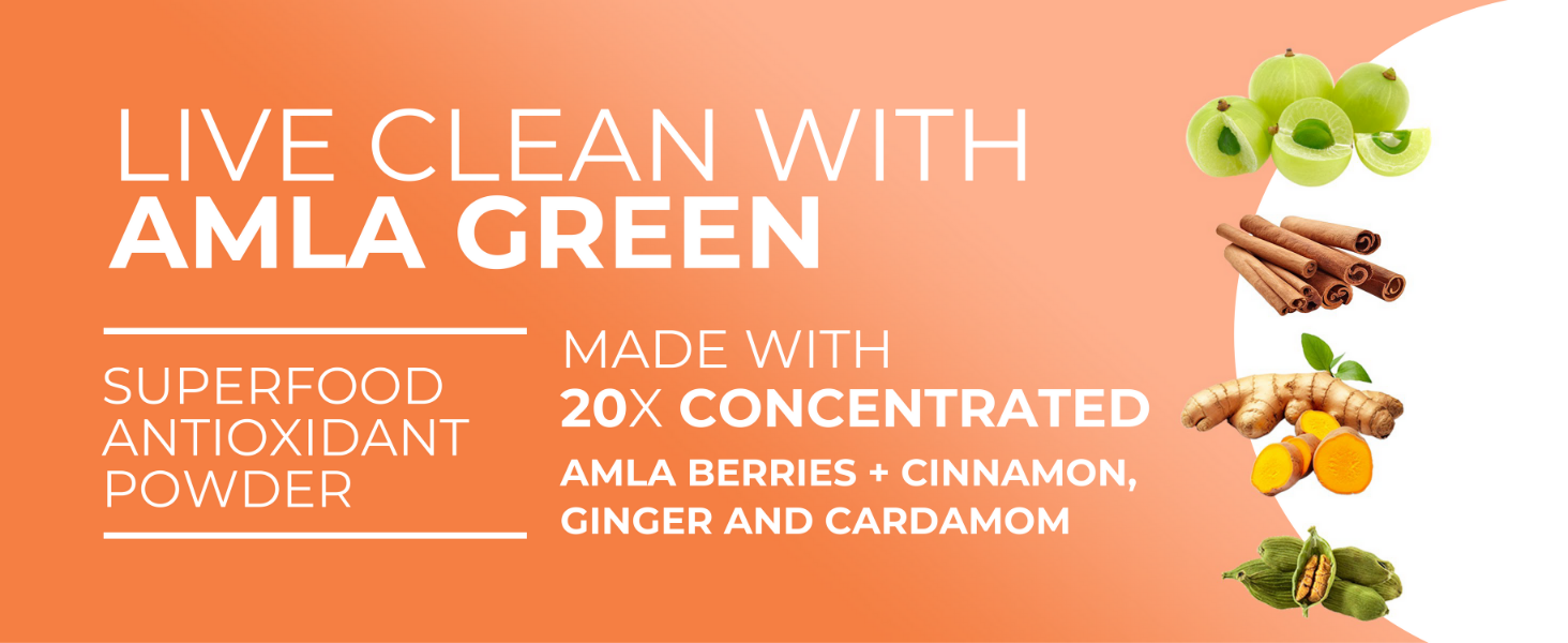 Amla Green powder indian gooseberry pumpkin