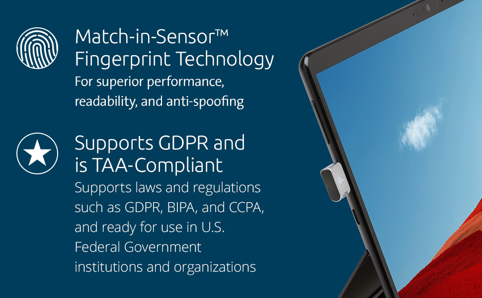 Kensington VeriMark Guard USB-C Fingerprint Key (K64709WW)