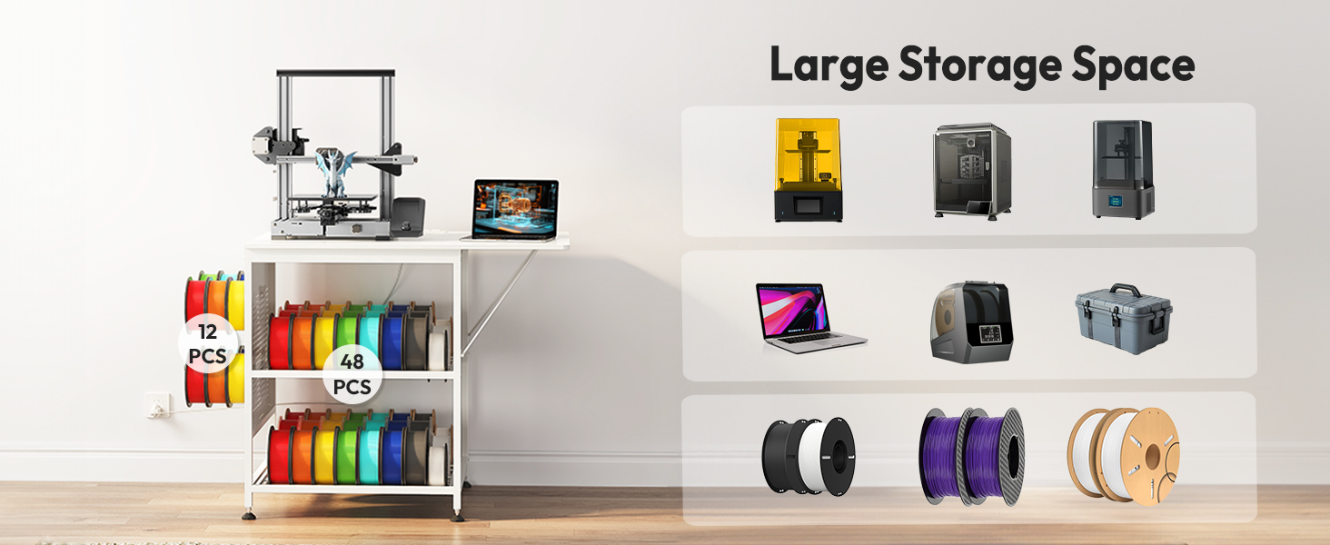 printer stand with storage