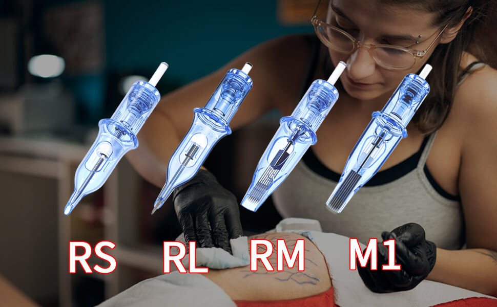 50PCS Tattoo Needles Standard Size 12 1203RL+1205RL+1207RL