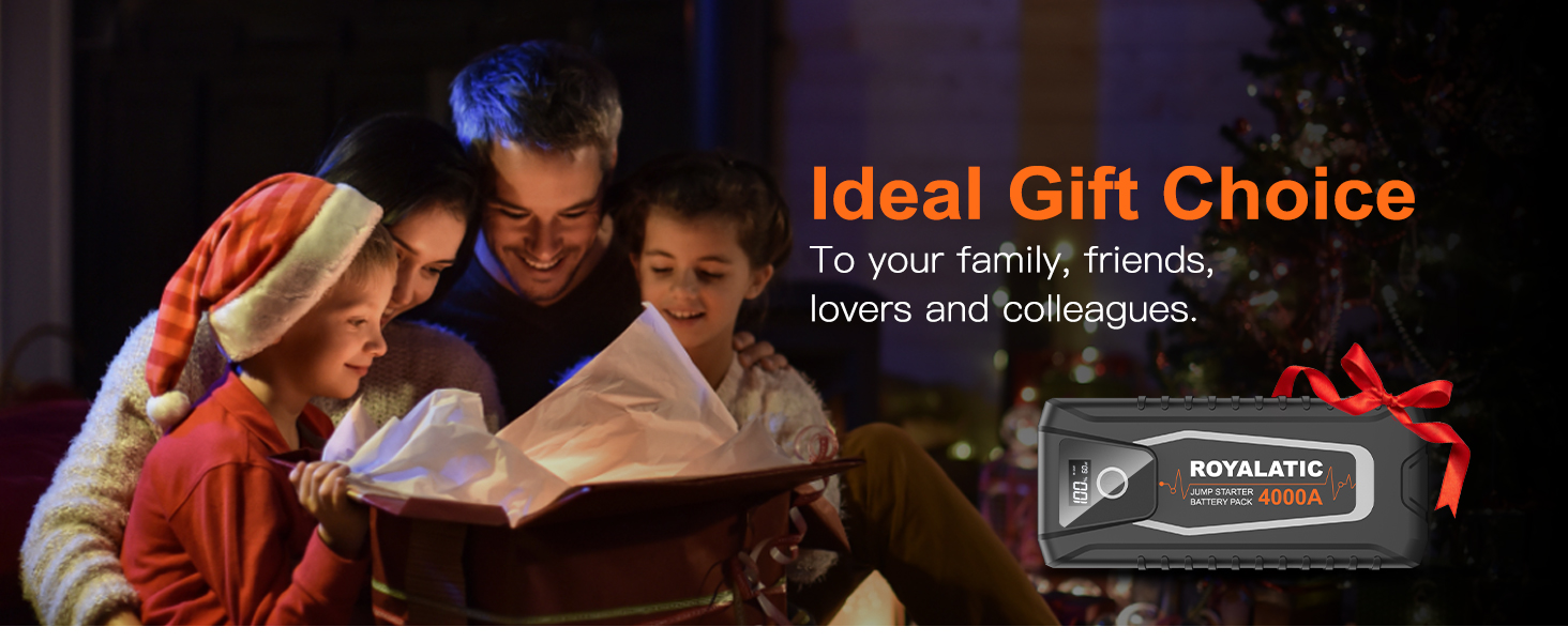 Car Battery Jump Starter Portable 4000A 26800mAh for All