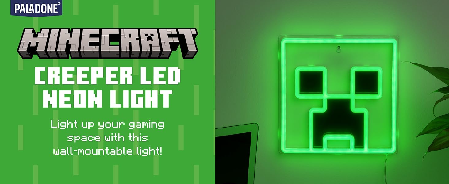 Minecraft Creeper LED Neon Light