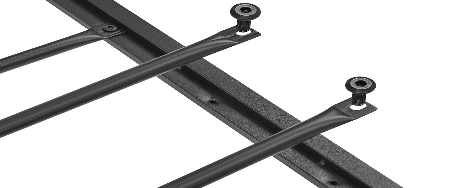 Alohappy Queen Size Bed Frame with 4 Storage Drawers, Metal