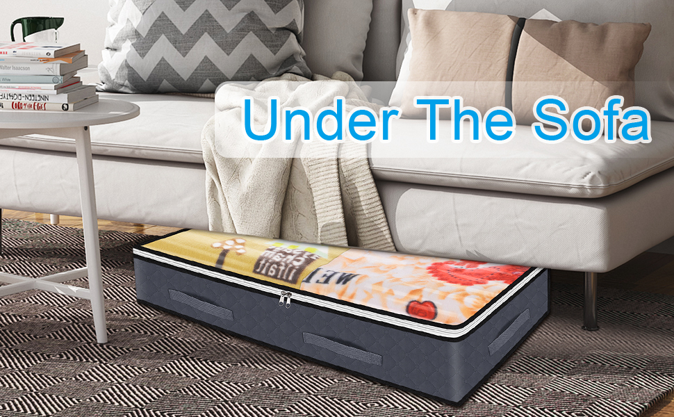 SOKOSEY 5 Pack Under Bed Storage Containers, Large Capacity