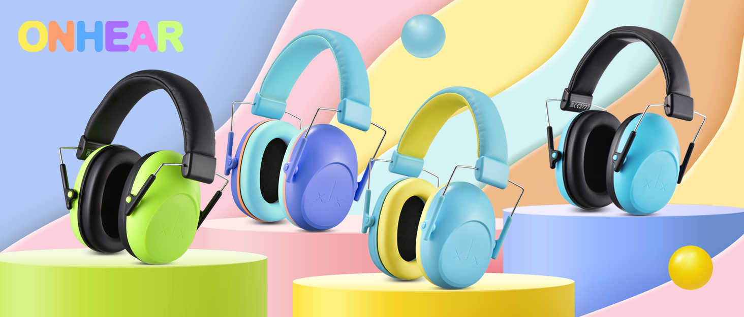 Kids Noise Cancelling Headphones, SNR28dB Kids Ear Protection Ear Muffs