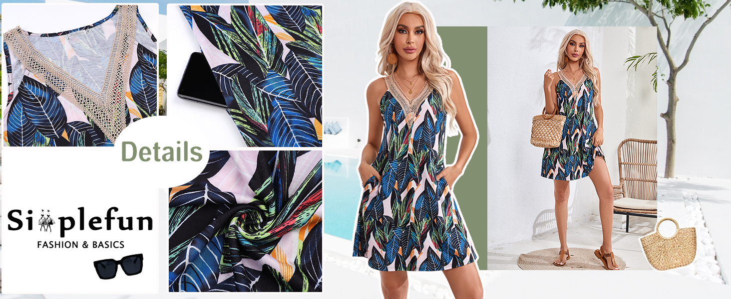 womens summer dresses v neck