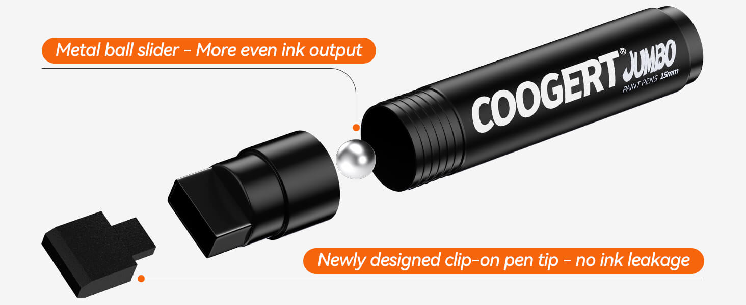 thick large jumbo fat wide 15mm paint markers