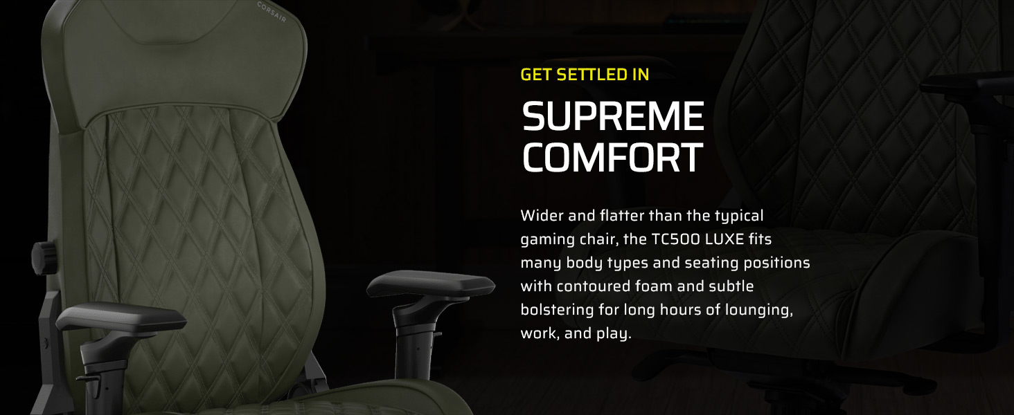ergonomic gaming chair, comfortable gaming chair, reclining gaming chair