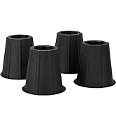Home-it 5 to 6-inch Super Quality Bed risers, Black Round Shaped, Bed Riser Helps You Storage Und...