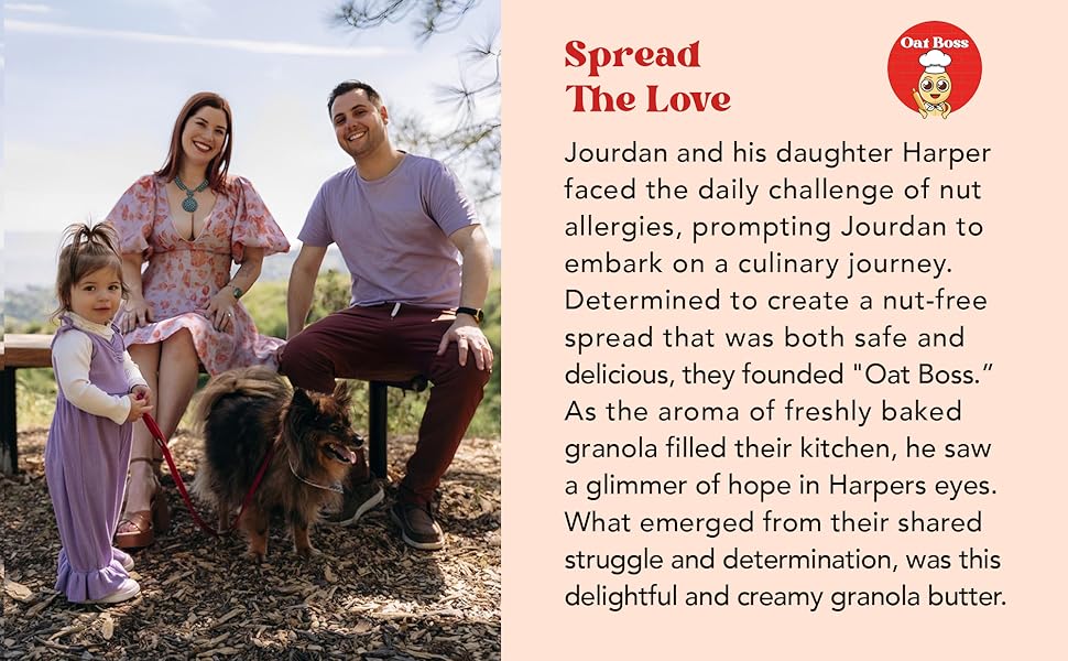 Oat Boss NutFree Granola Butter PeanutFree, Tree Nut