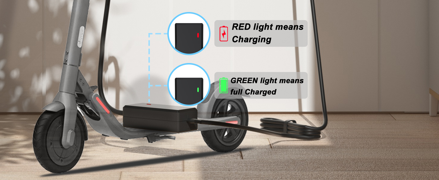 POANES 42V 1.7A Charger for Segway Ninebot Scooter