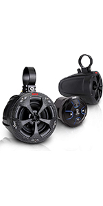 PLUTV55BTR; 2-way; waterproof; off road speaker; ATV/UTV; RGB light; marine; grade; full range;