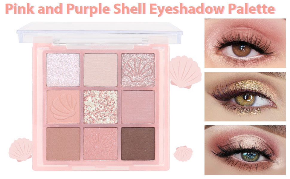 9Color Nude Champagne Gold Pink Colorful Eyeshadow Palette Makeup