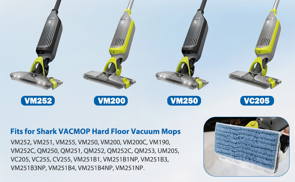 Extolife 6 Pack Reusable Replacement Pads for Shark Vacmop