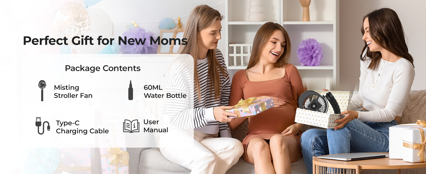 gifts for mom gift for new moms baby stroller fan portable stroller fan protable stroller fan