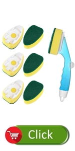 dishwand refills with sponge head dish wand non scratch replacement cleaning brush handle