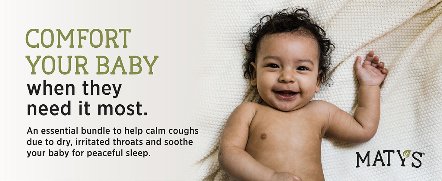 Matys Baby Cough Bundle for Complete Care Baby Chest Rub and USDA Organic Baby Day
